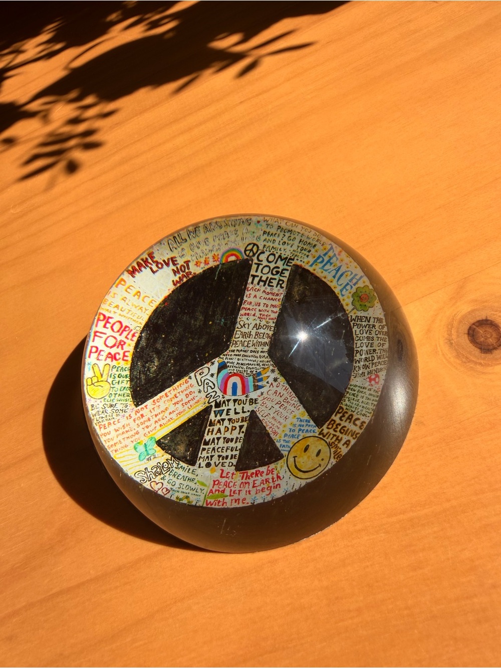 Peace Sign Paperweight - Sugarboo & Co.